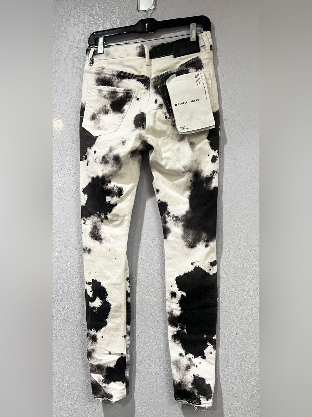 Men’s Purple Brand P0001 Cloud Print Distressed Slim-Fit Jeans Size 28 - Picture 2 of 15